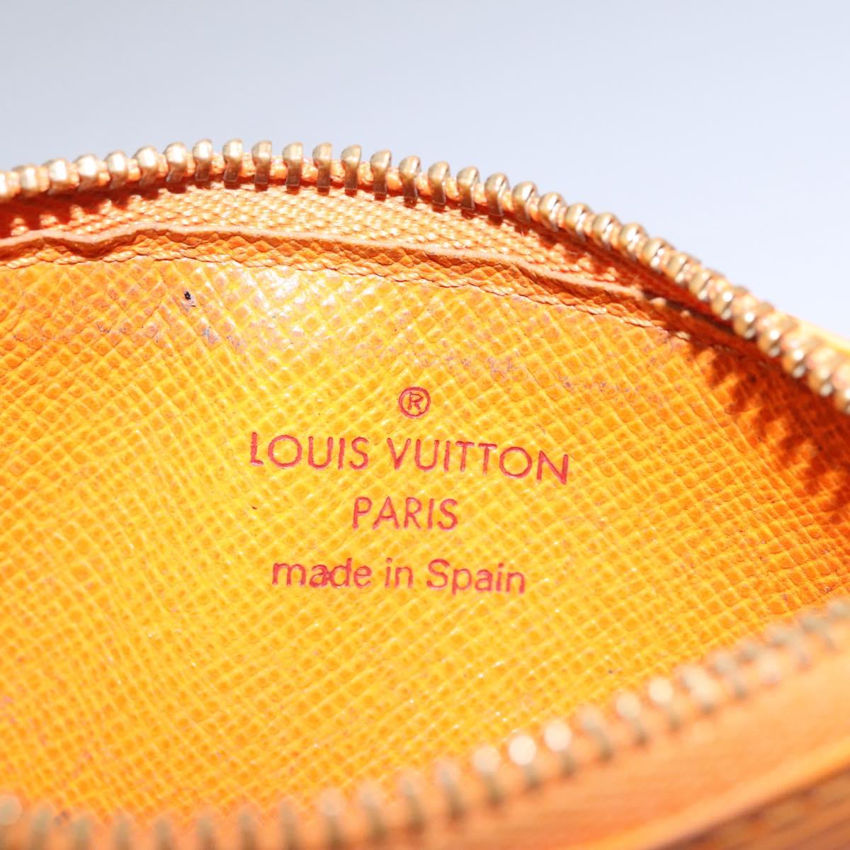 Louis Vuitton Pochette Clés Orange Leather Wallet (Pre-Owned)