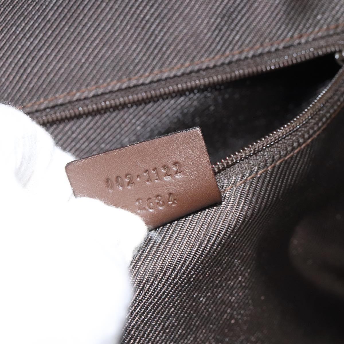 Gucci Gg Canvas Beige Canvas Shoulder Bag (Pre-Owned)