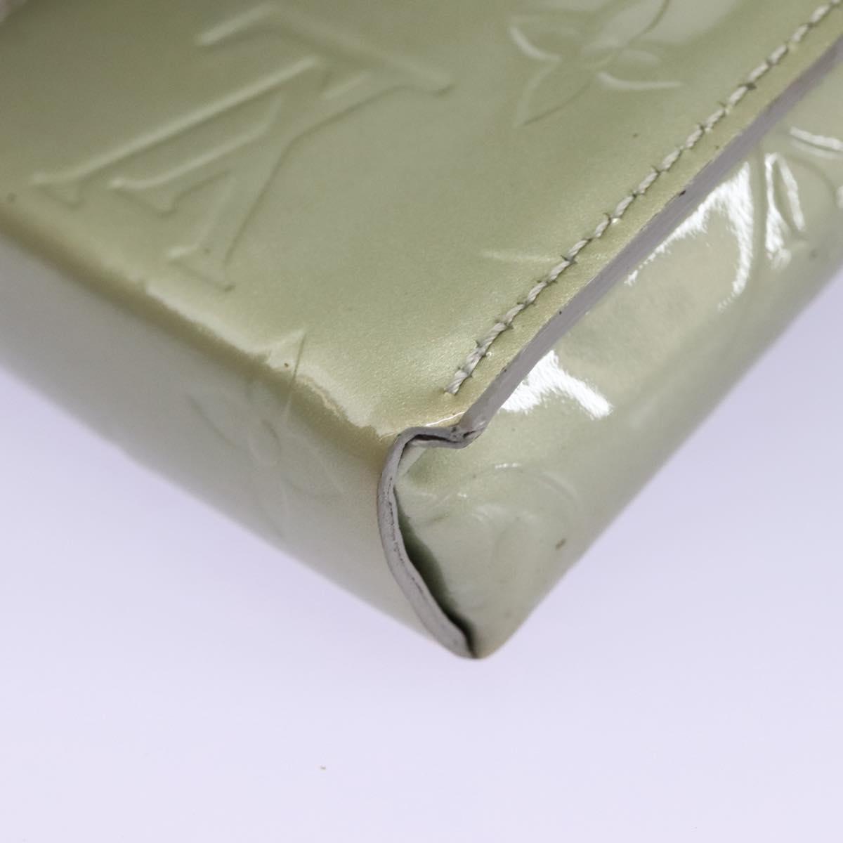 Louis Vuitton Etuit À Cigarettes Green Patent Leather Wallet (Pre-Owned)