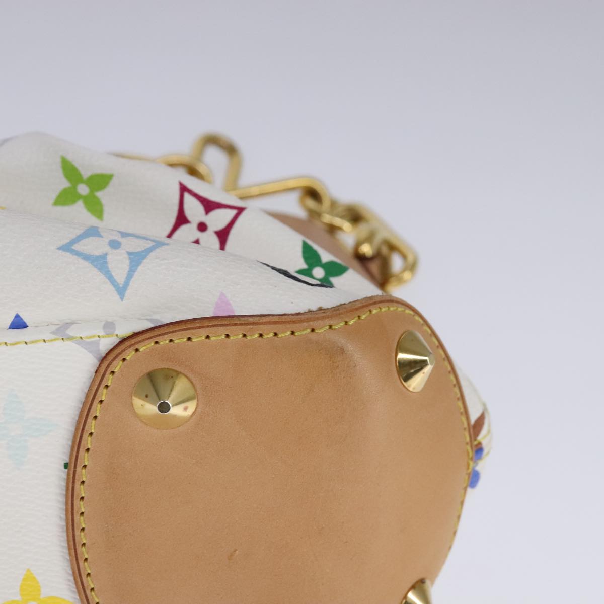 Louis Vuitton Judy White Canvas Shoulder Bag (Pre-Owned)