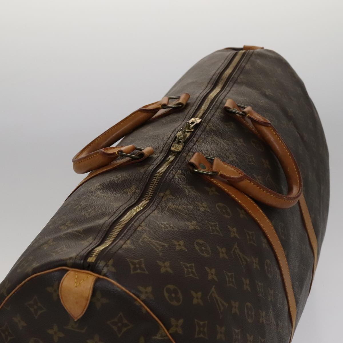 Louis Vuitton Keepall 60 Brown Canvas Travel Bag (Pre-Owned)