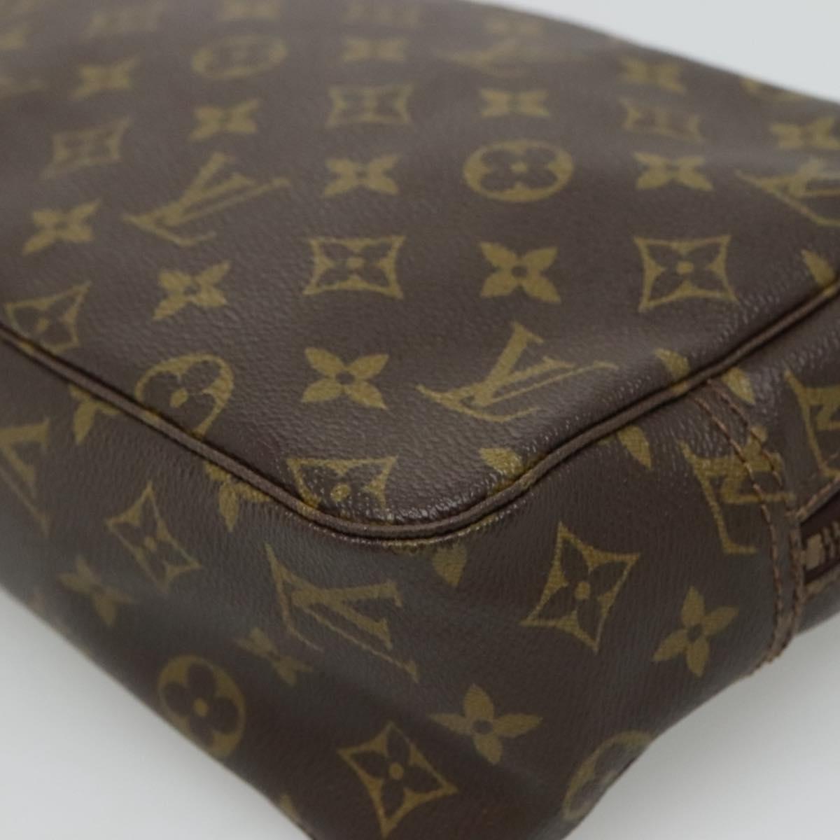 Louis Vuitton Trousse Toilette 28 Brown Canvas Clutch Bag (Pre-Owned)
