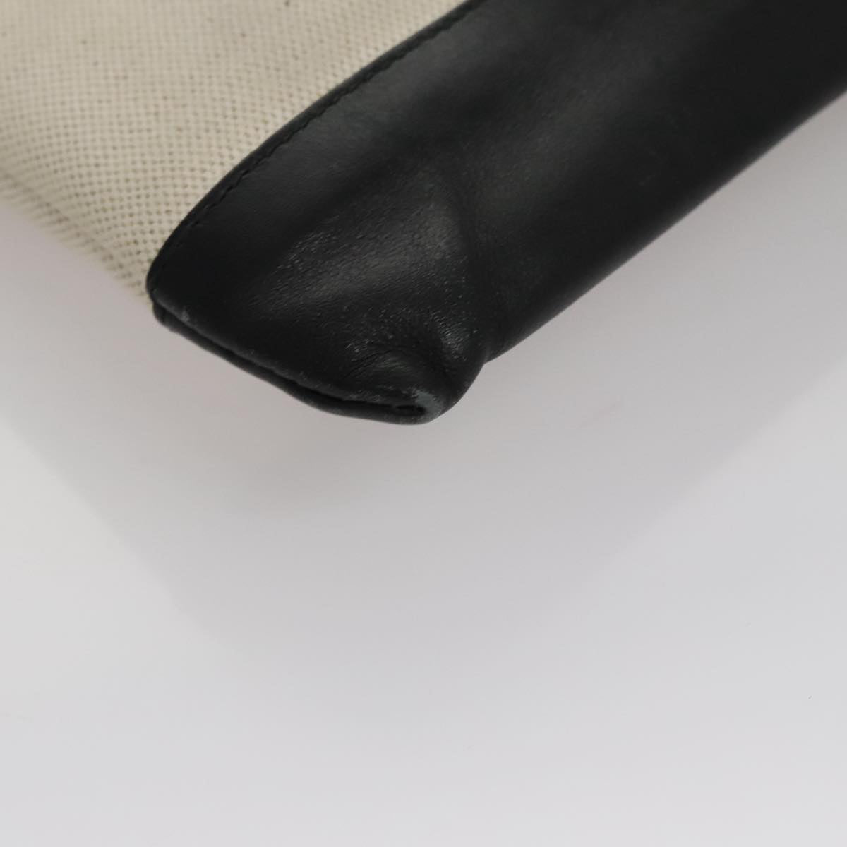 Balenciaga Clip Beige Canvas Clutch Bag (Pre-Owned)