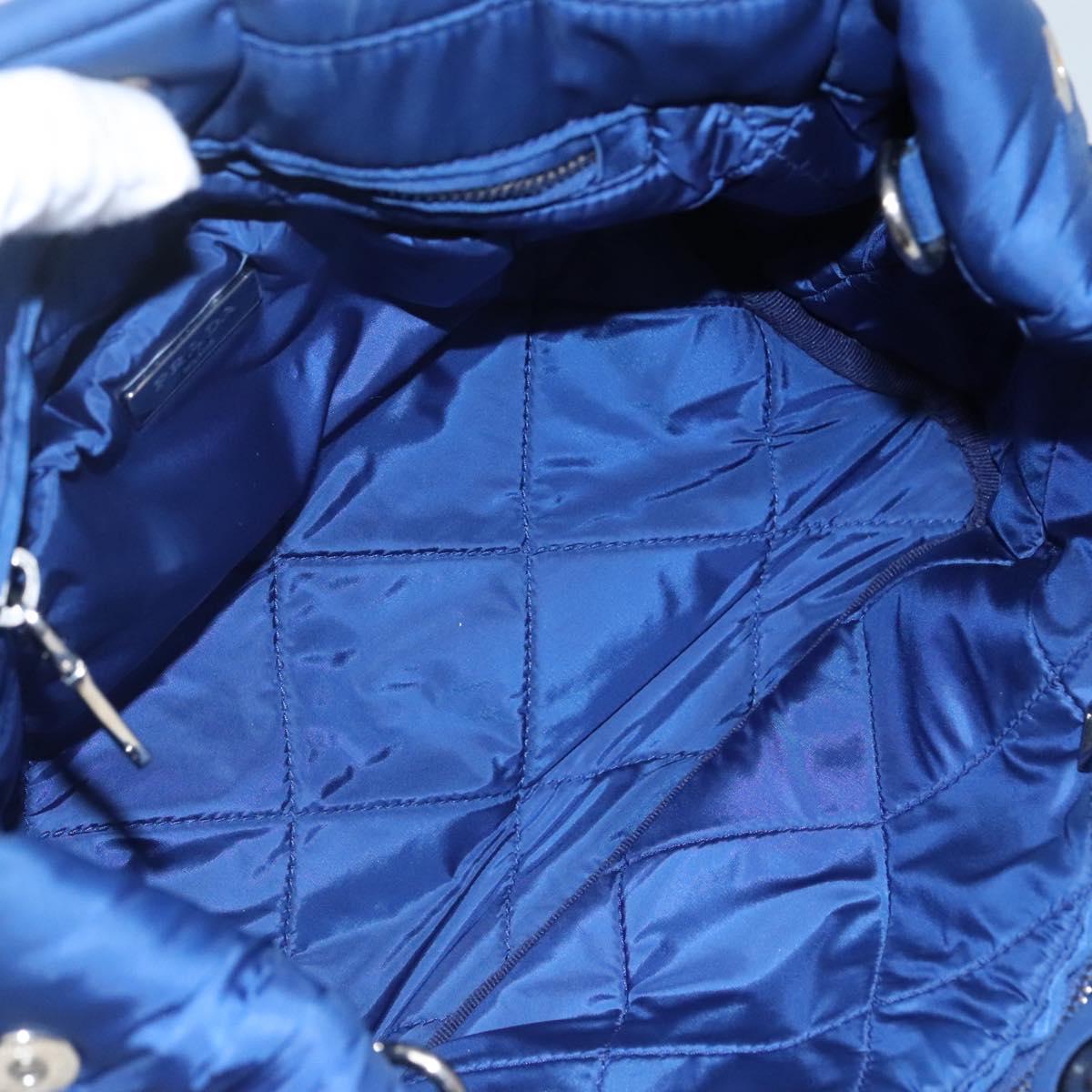 Prada Tessuto Blue Synthetic Handbag (Pre-Owned)