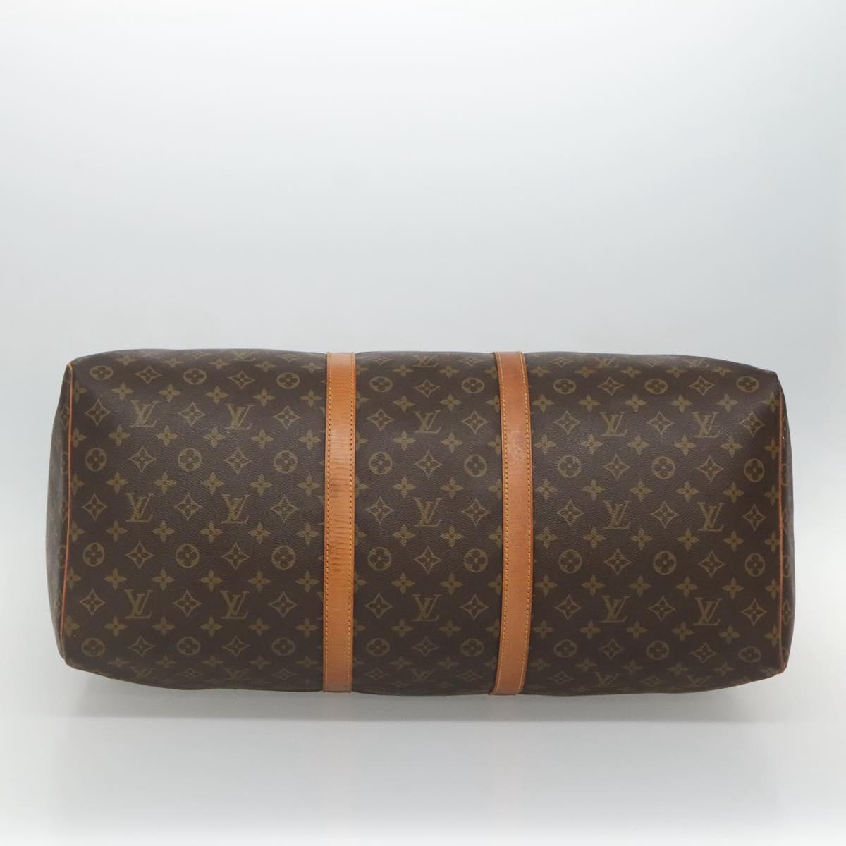 Louis Vuitton Keepall 60 Black Canvas Travel Bag (Pre-Owned)