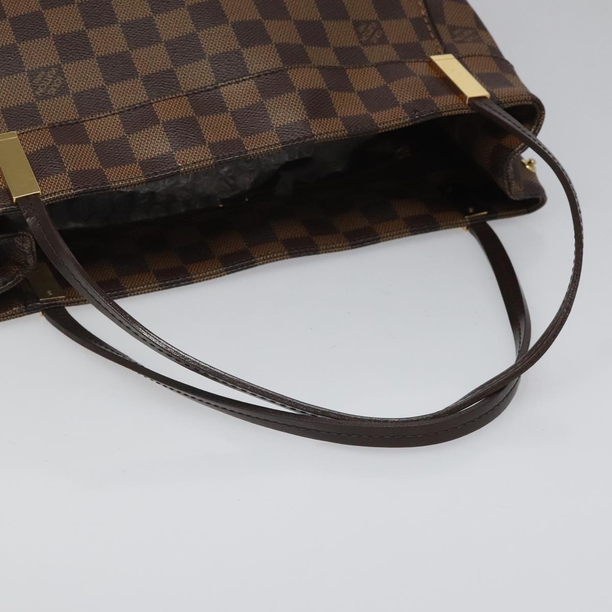 Louis Vuitton Marylebone Brown Canvas Handbag (Pre-Owned)