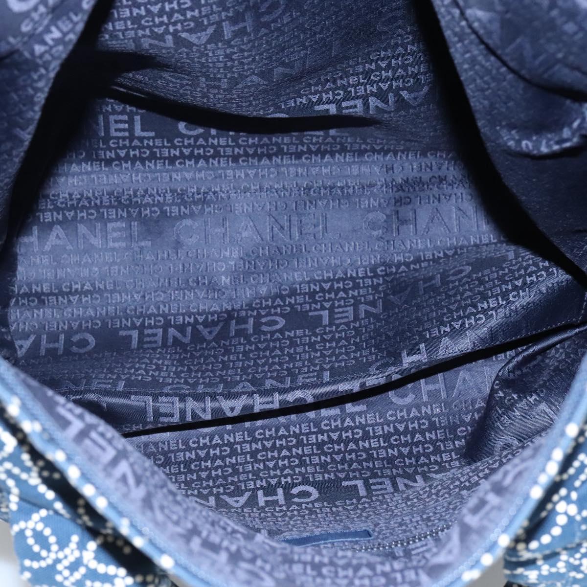 Chanel Navy Canvas Tote Bag (Pre-Owned)