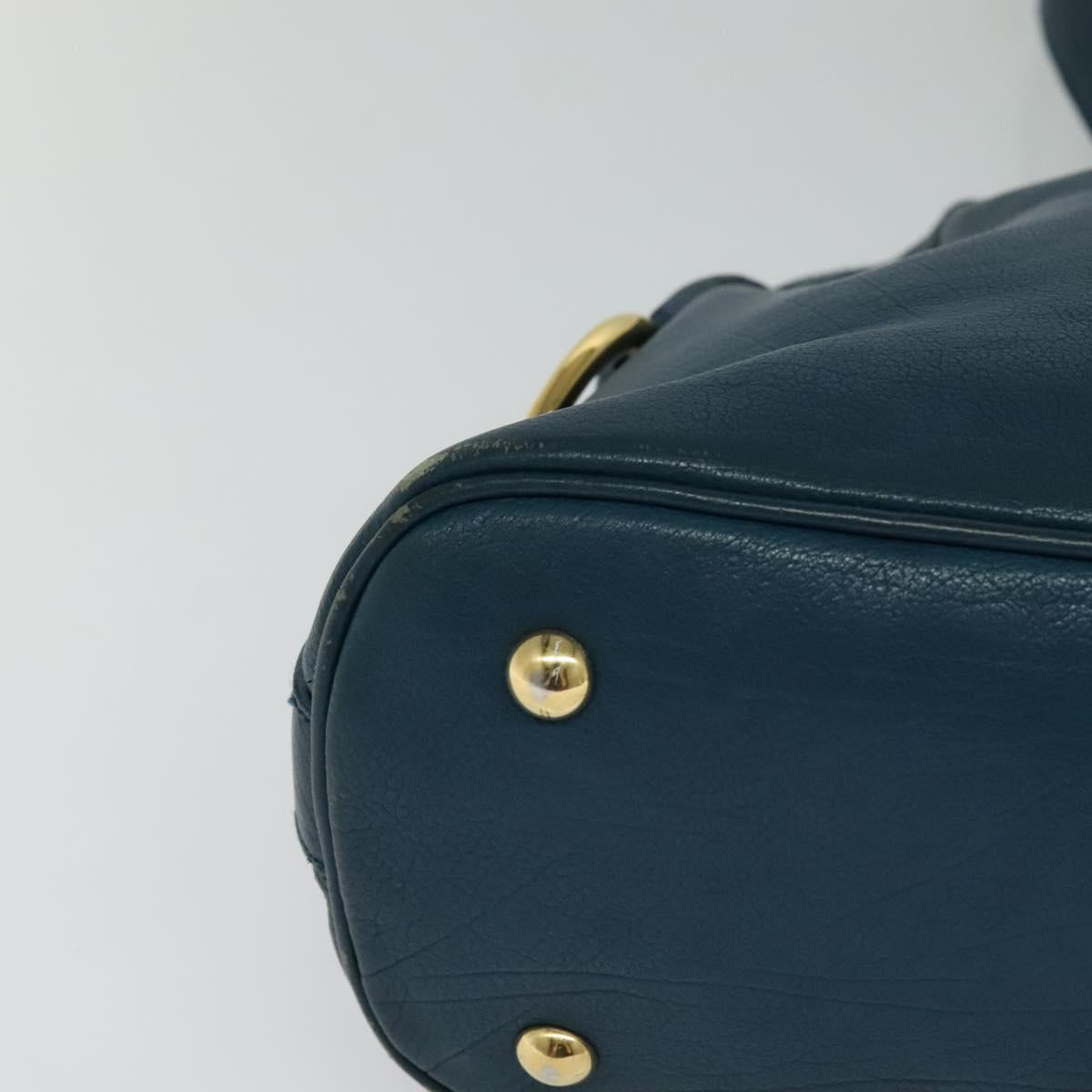 Yves Saint Laurent Muse Blue Leather Handbag (Pre-Owned)