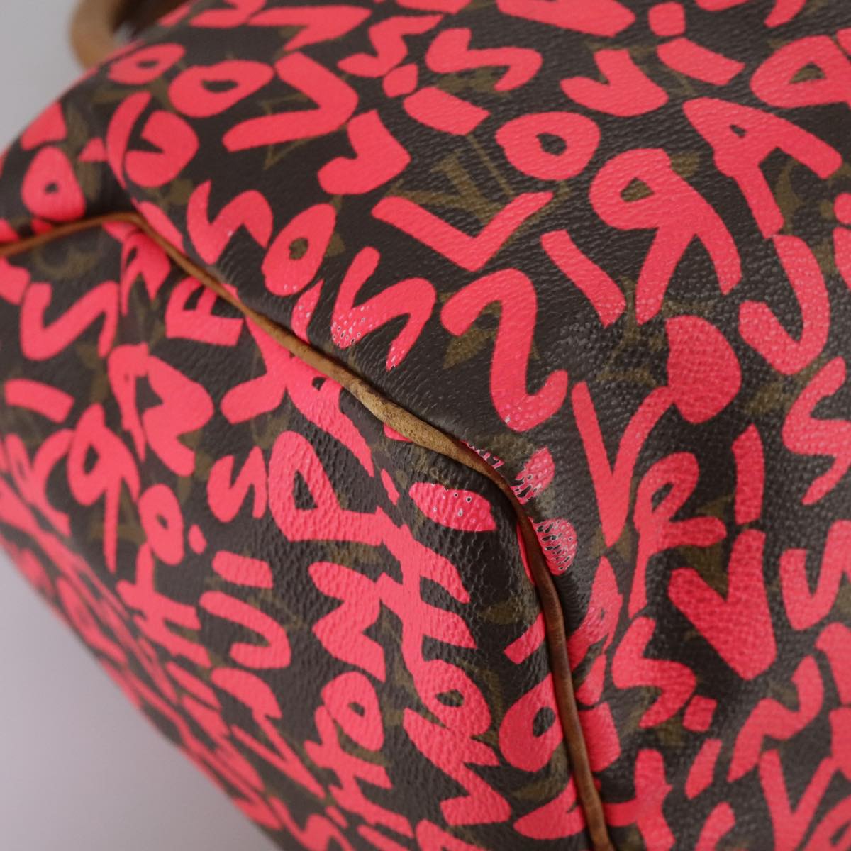 Louis Vuitton Speedy 30 Red Canvas Handbag (Pre-Owned)