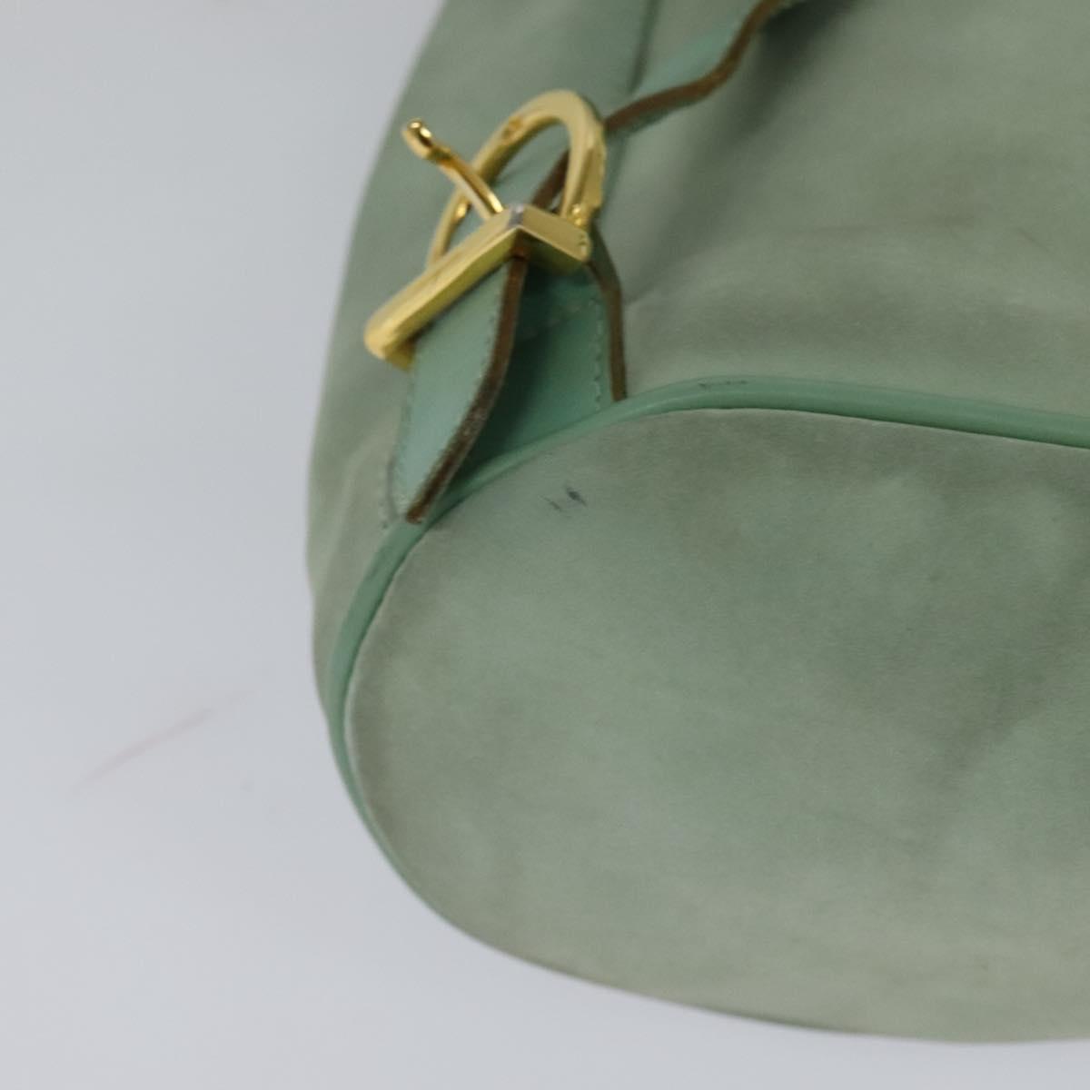 Salvatore Ferragamo Gancini Blue Suede Backpack Bag (Pre-Owned)