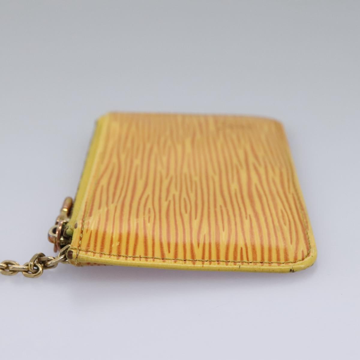 Louis Vuitton Pochette Clés Yellow Leather Wallet (Pre-Owned)