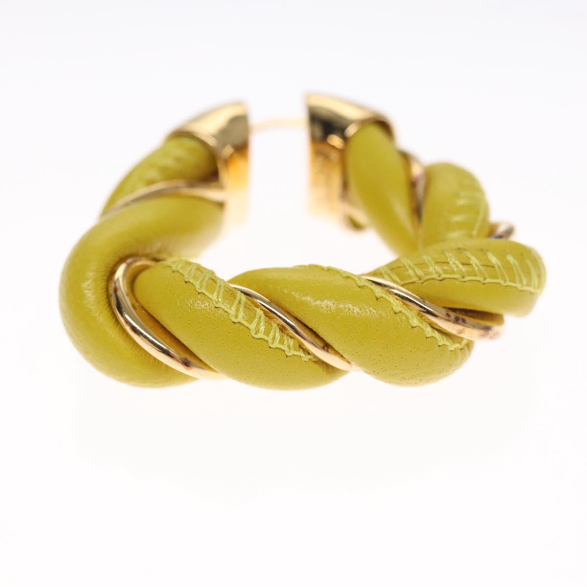 Bottega Veneta Triangle Gold Silver Earring Jewelry (Pre-Owned)