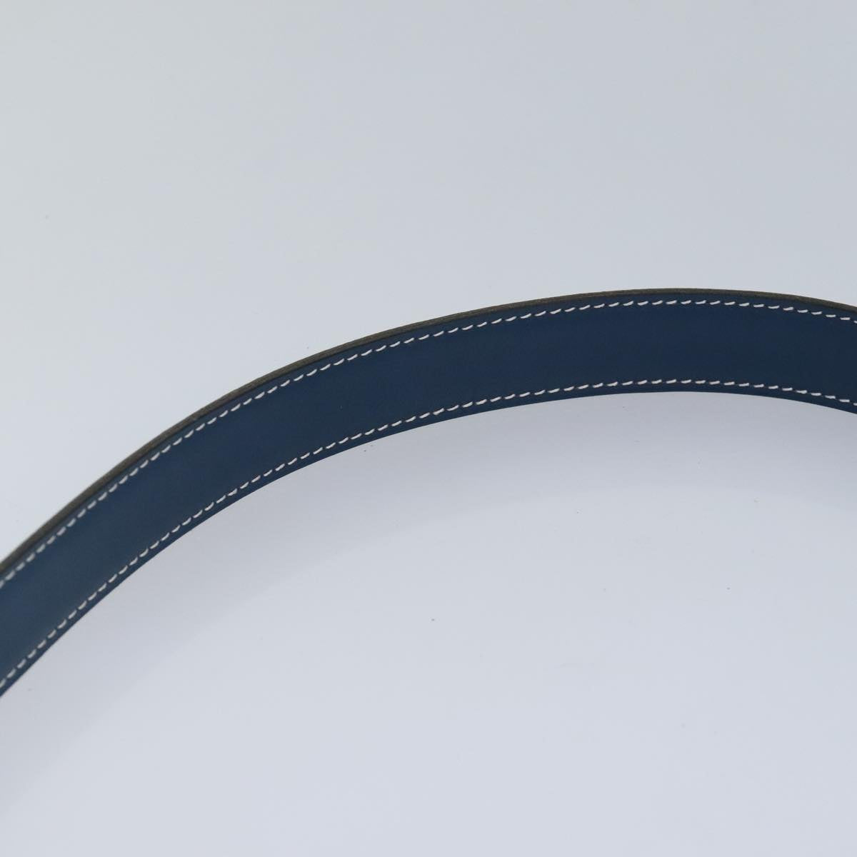 Hermès Constance Blue Leather Belt (Pre-Owned)