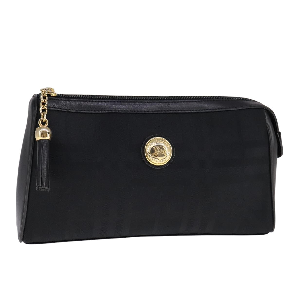Burberry Black Canvas Clutch Bag (Pre-Owned)