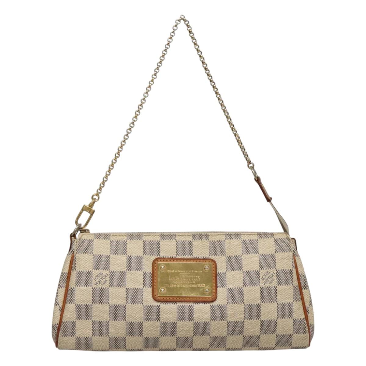 Louis Vuitton Eva White Canvas Shoulder Bag (Pre-Owned)