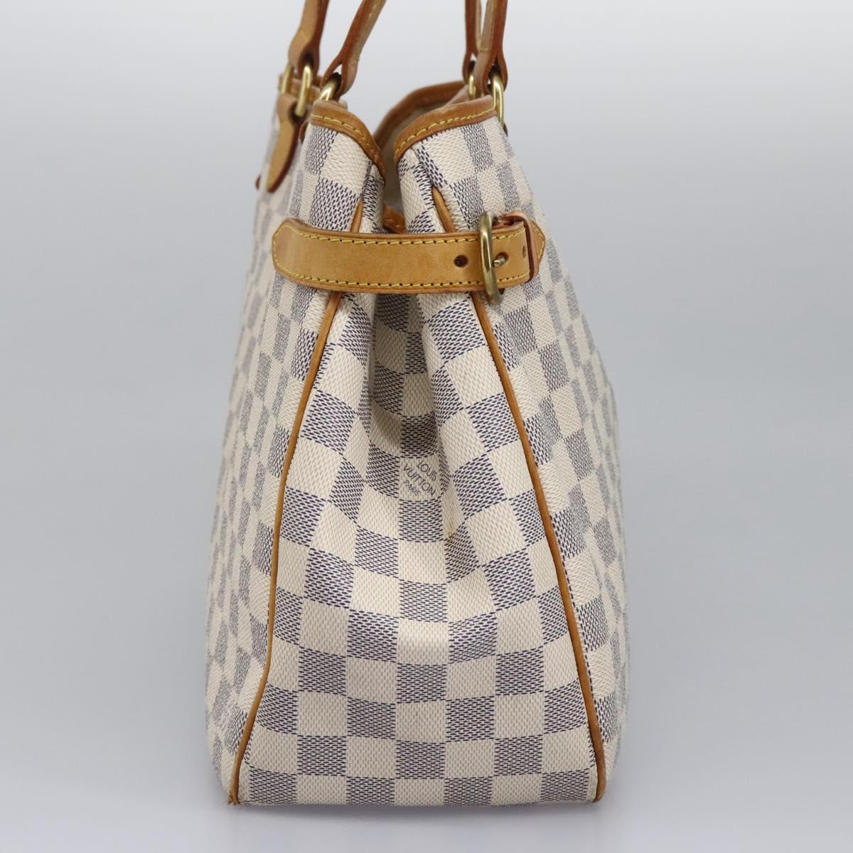 Louis Vuitton Batignolles Horizontal White Canvas Tote Bag (Pre-Owned)
