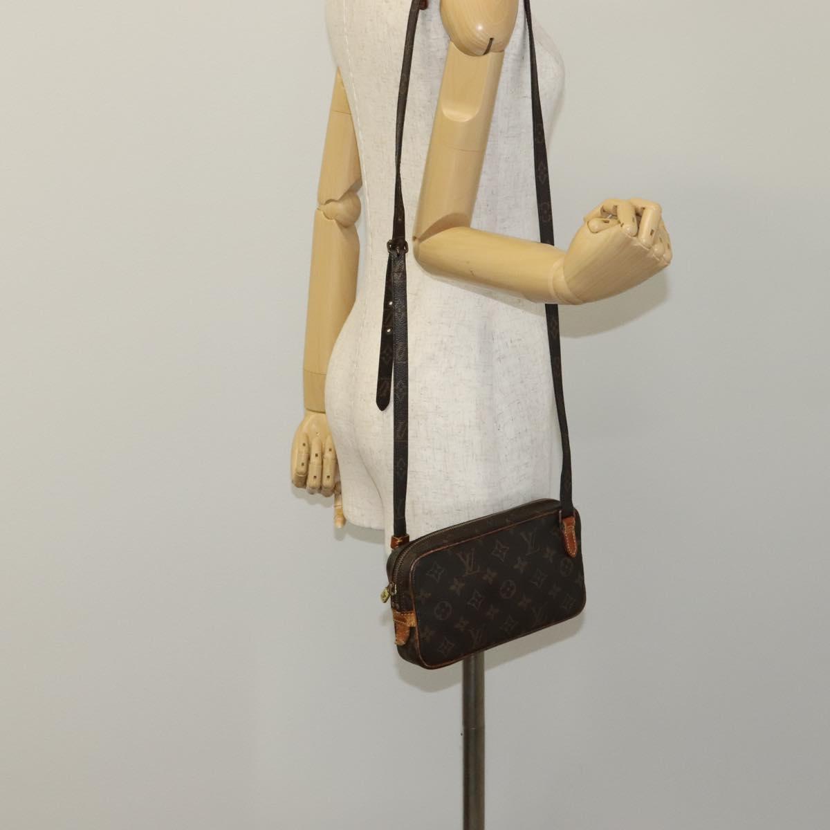 Louis Vuitton Marly Brown Canvas Shoulder Bag (Pre-Owned)