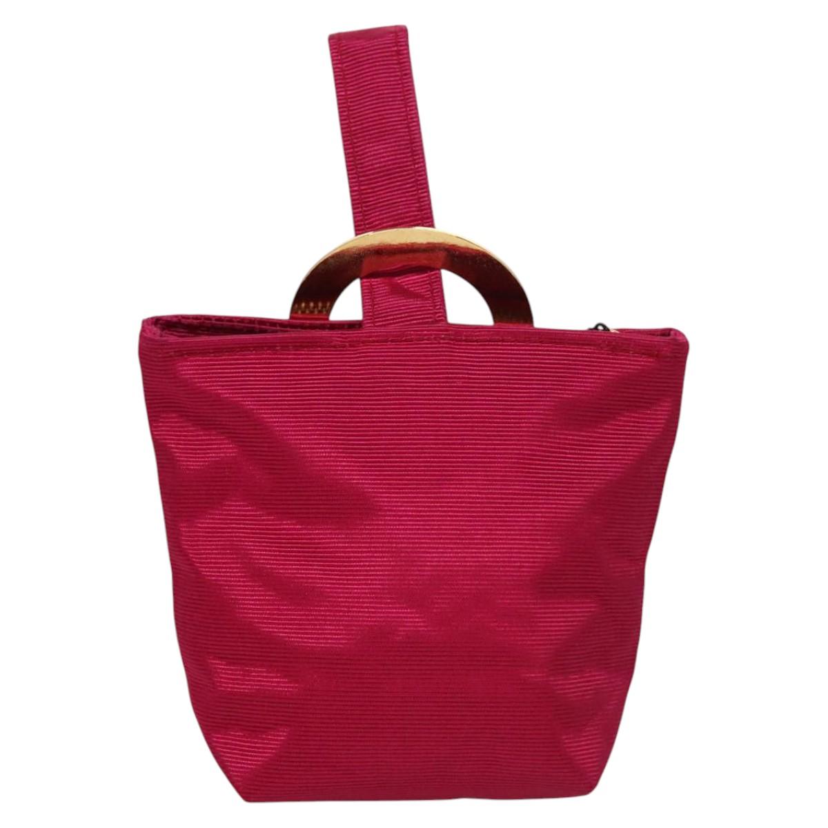 Céline Logo Du Cercle Pink Synthetic Clutch Bag (Pre-Owned)