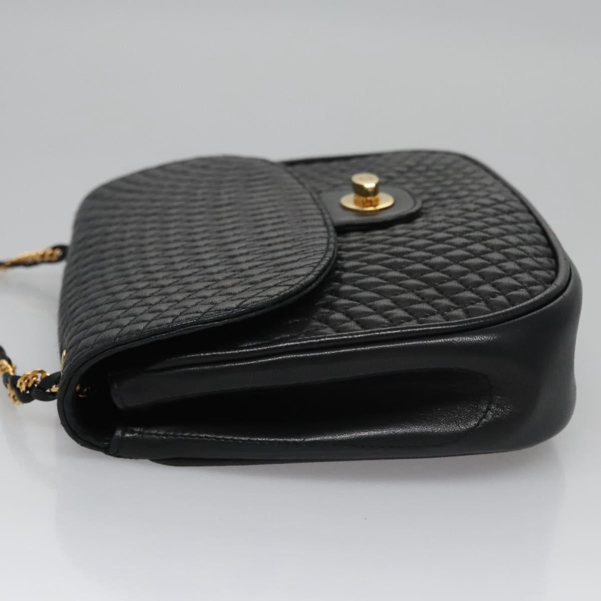 Bally Black Leather Shoulder Bag (Pre-Owned)