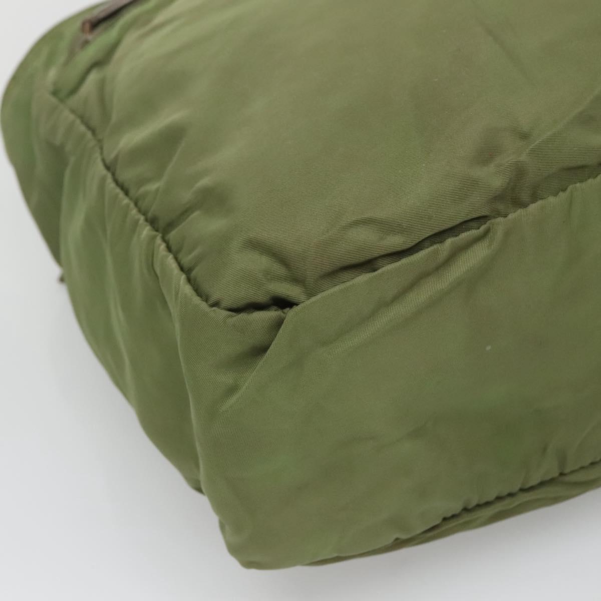 Prada Re-Nylon Khaki Nylon Shoulder Bag (Pre-Owned)