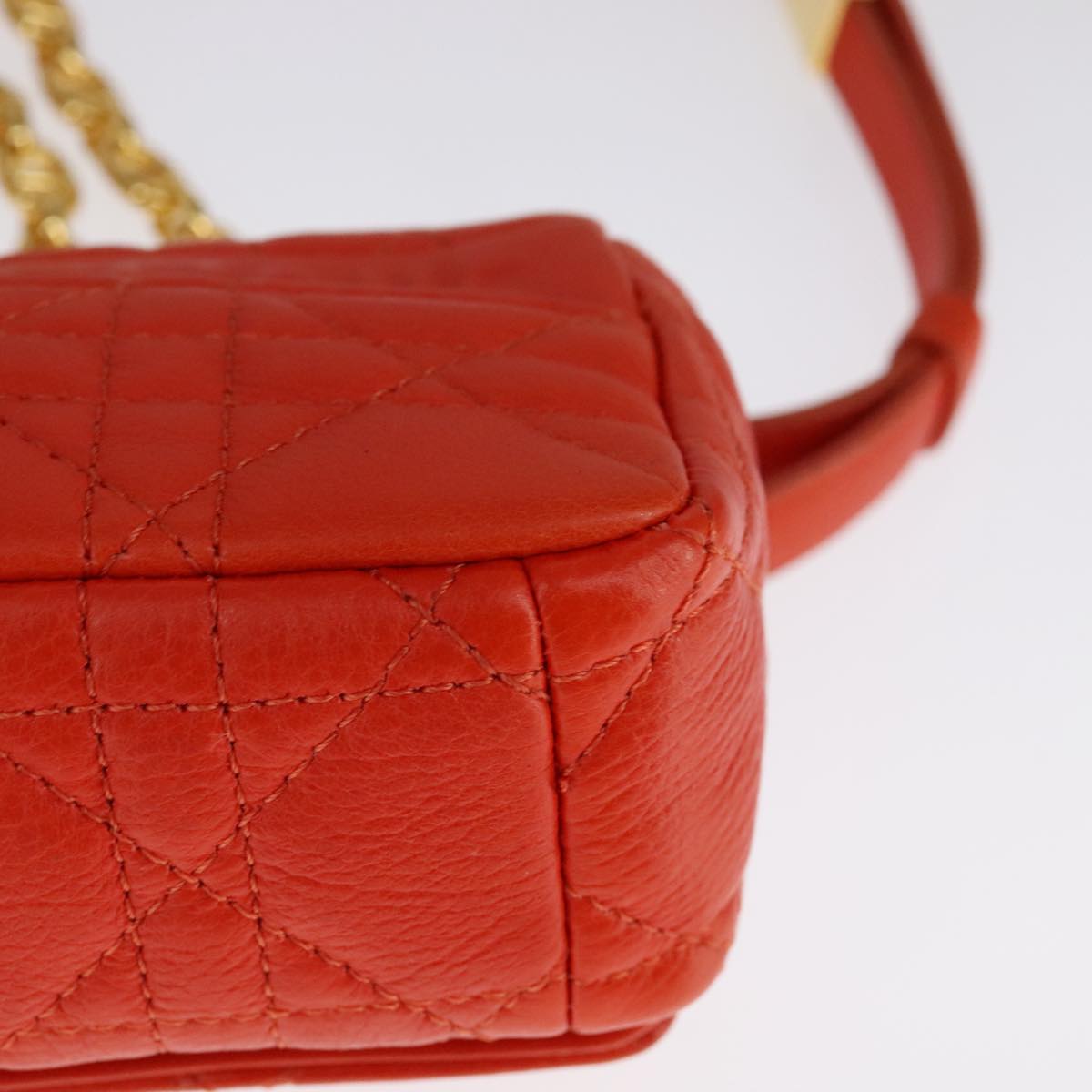 Dior Orange Leather Shoulder Bag (Pre-Owned)