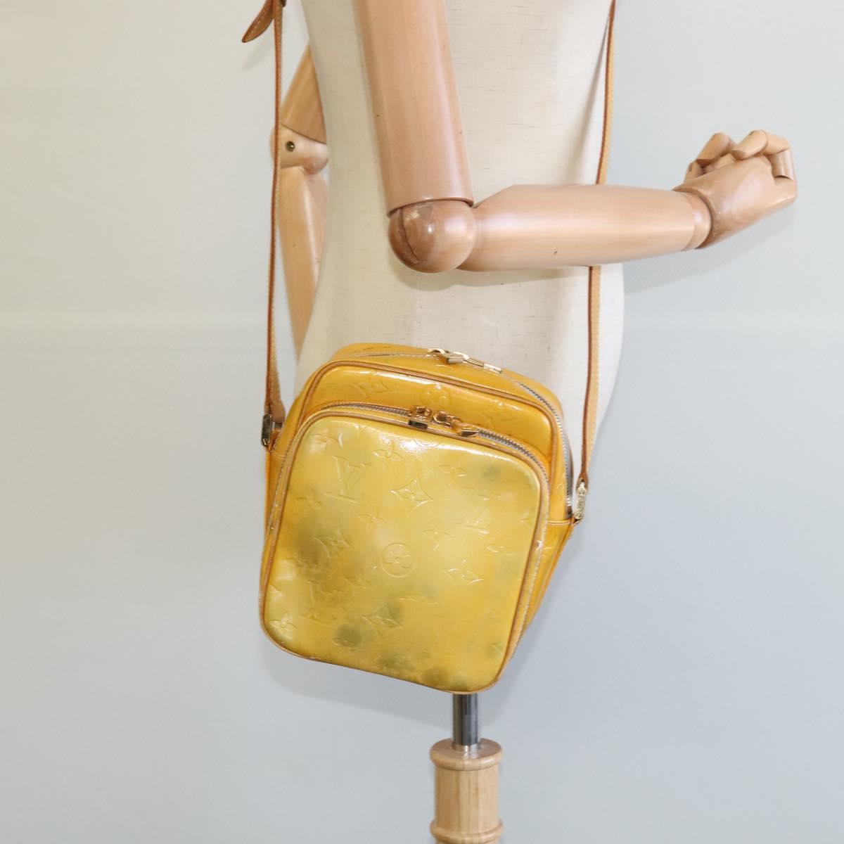 Louis Vuitton Wooster Yellow Patent Leather Shoulder Bag (Pre-Owned)