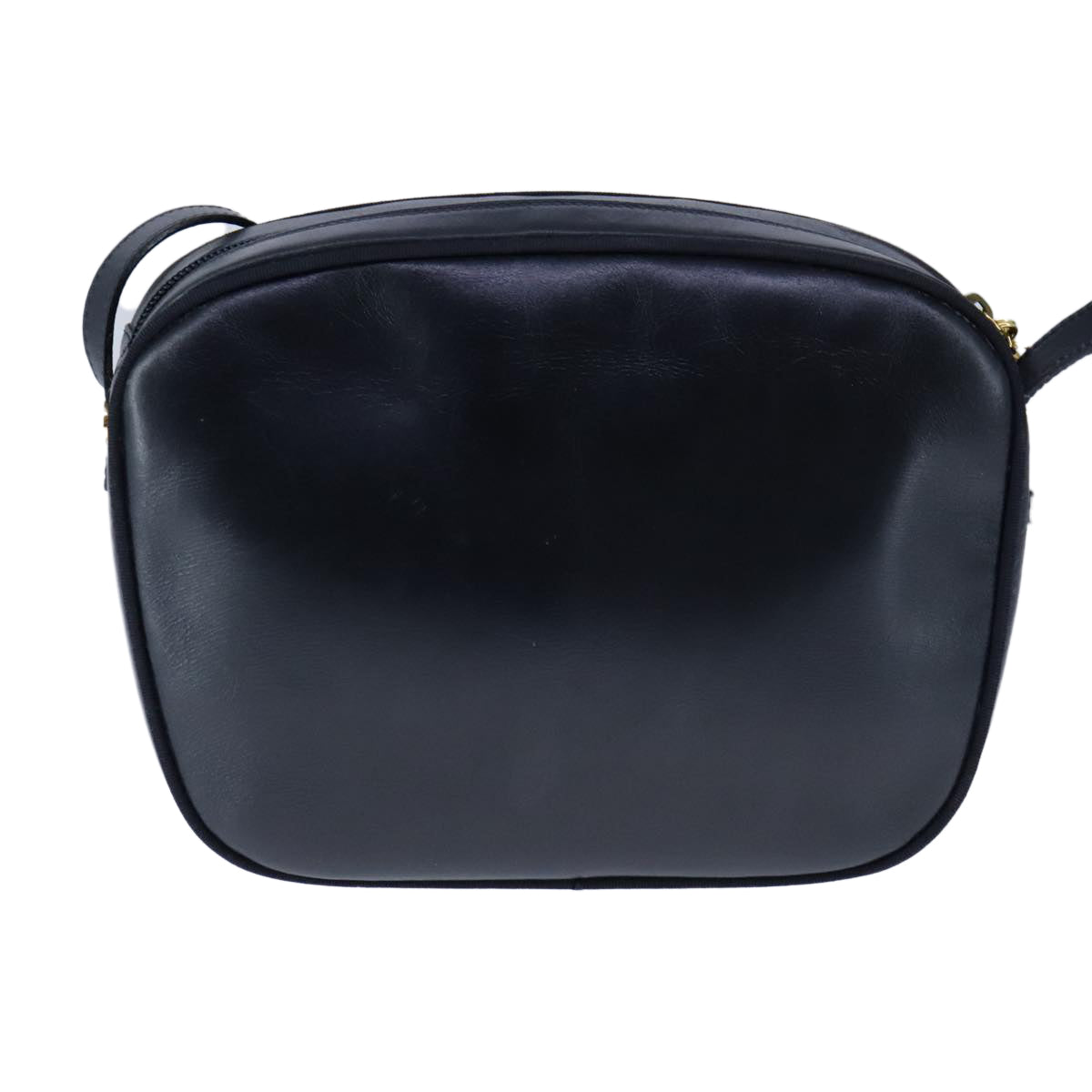 Salvatore Ferragamo Vara Navy Leather Shoulder Bag (Pre-Owned)