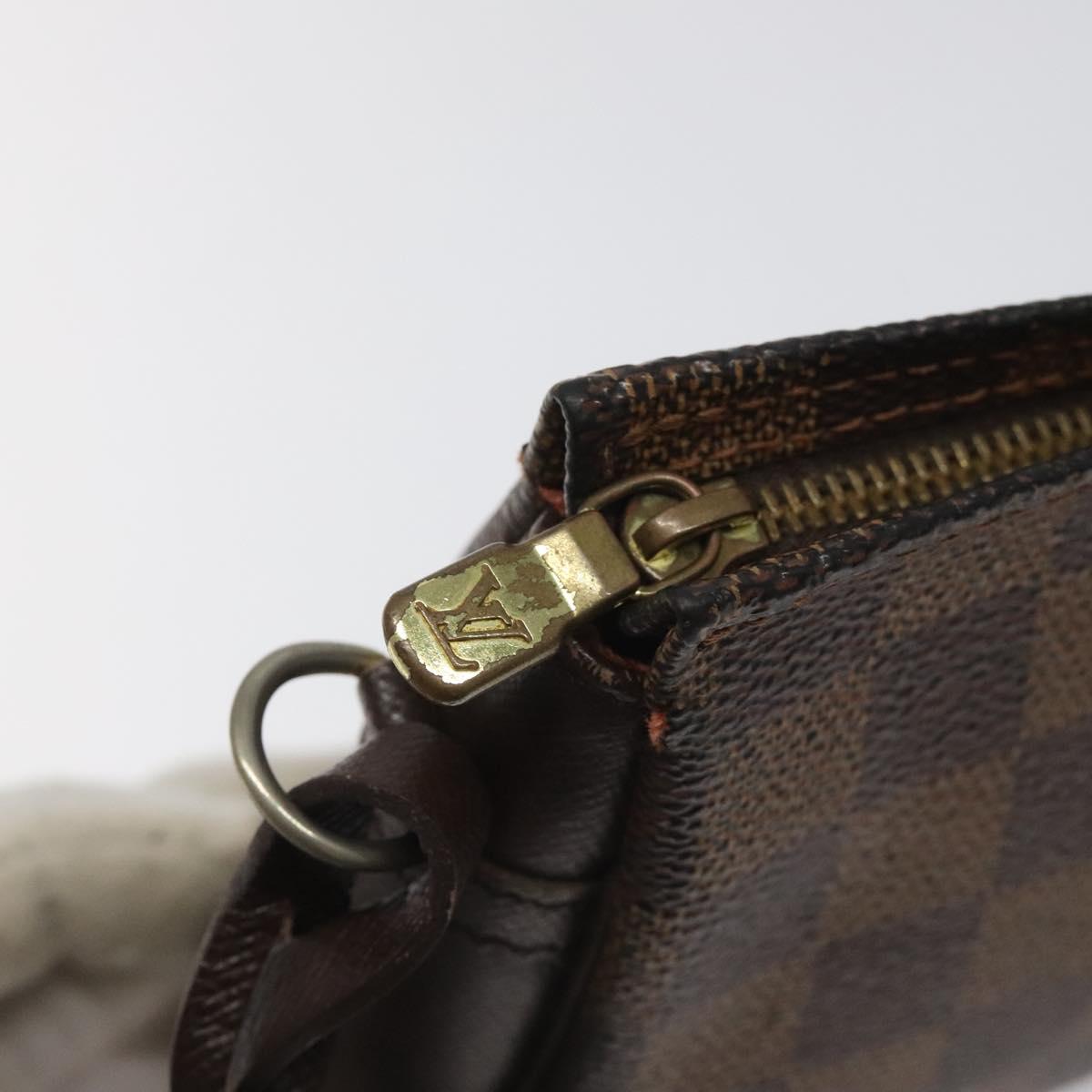 Louis Vuitton Trousse Makeup Brown Canvas Clutch Bag (Pre-Owned)