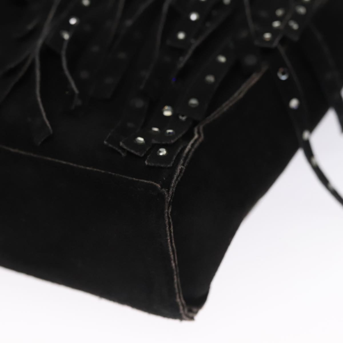 Chanel Black Suede Tote Bag (Pre-Owned)