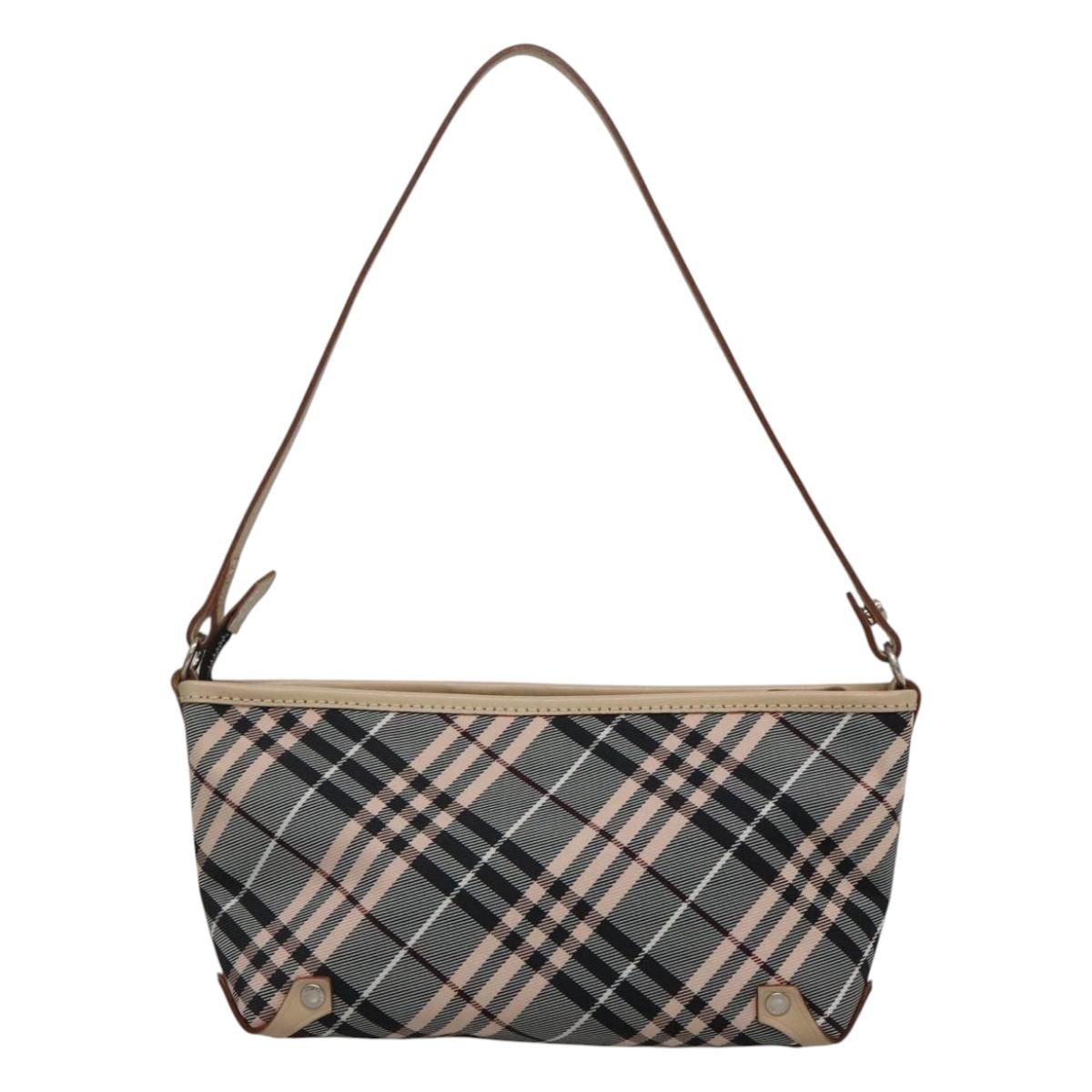 Burberry Nova Check Grey Synthetic Shoulder Bag (Pre-Owned)