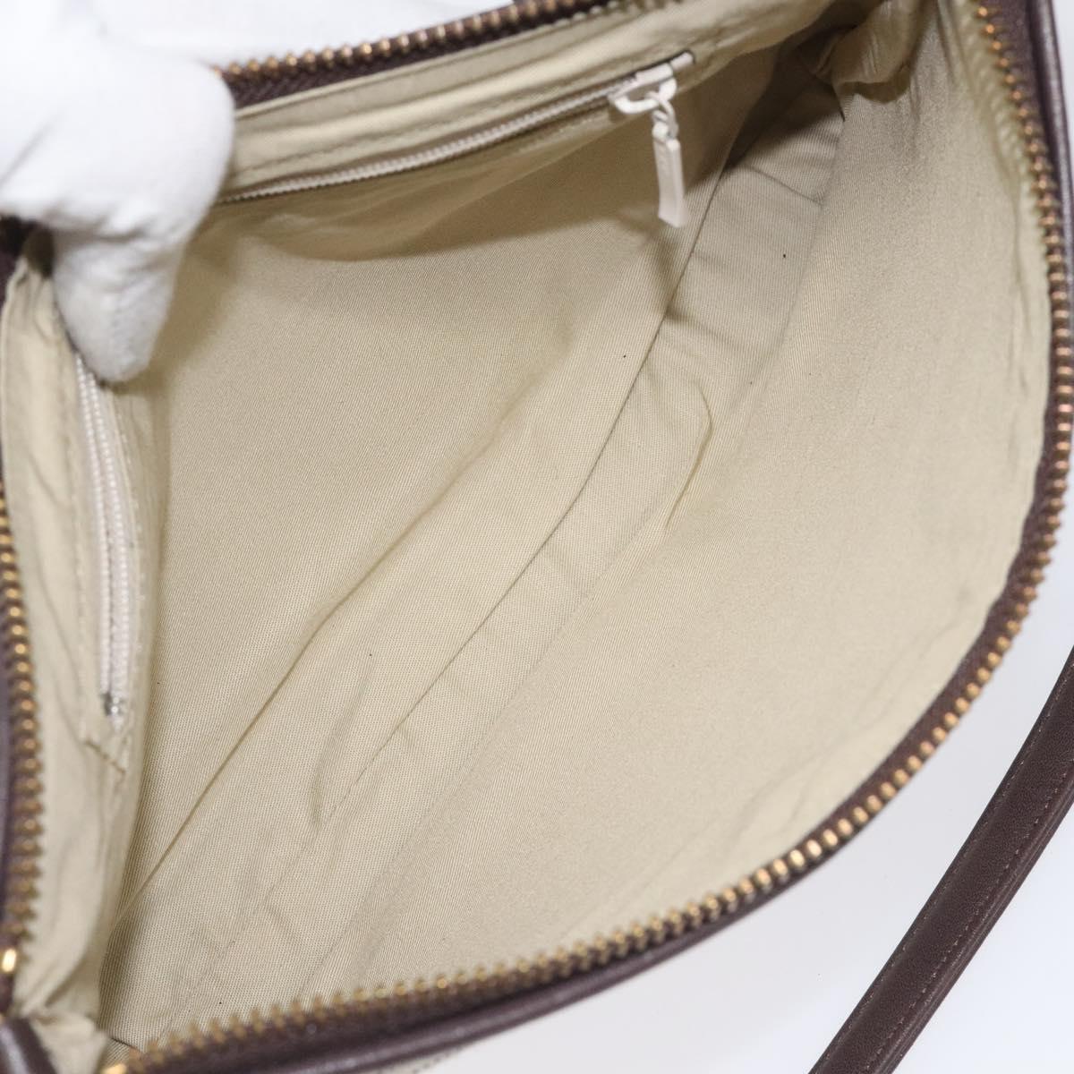 Burberry Nova Check Beige Canvas Clutch Bag (Pre-Owned)
