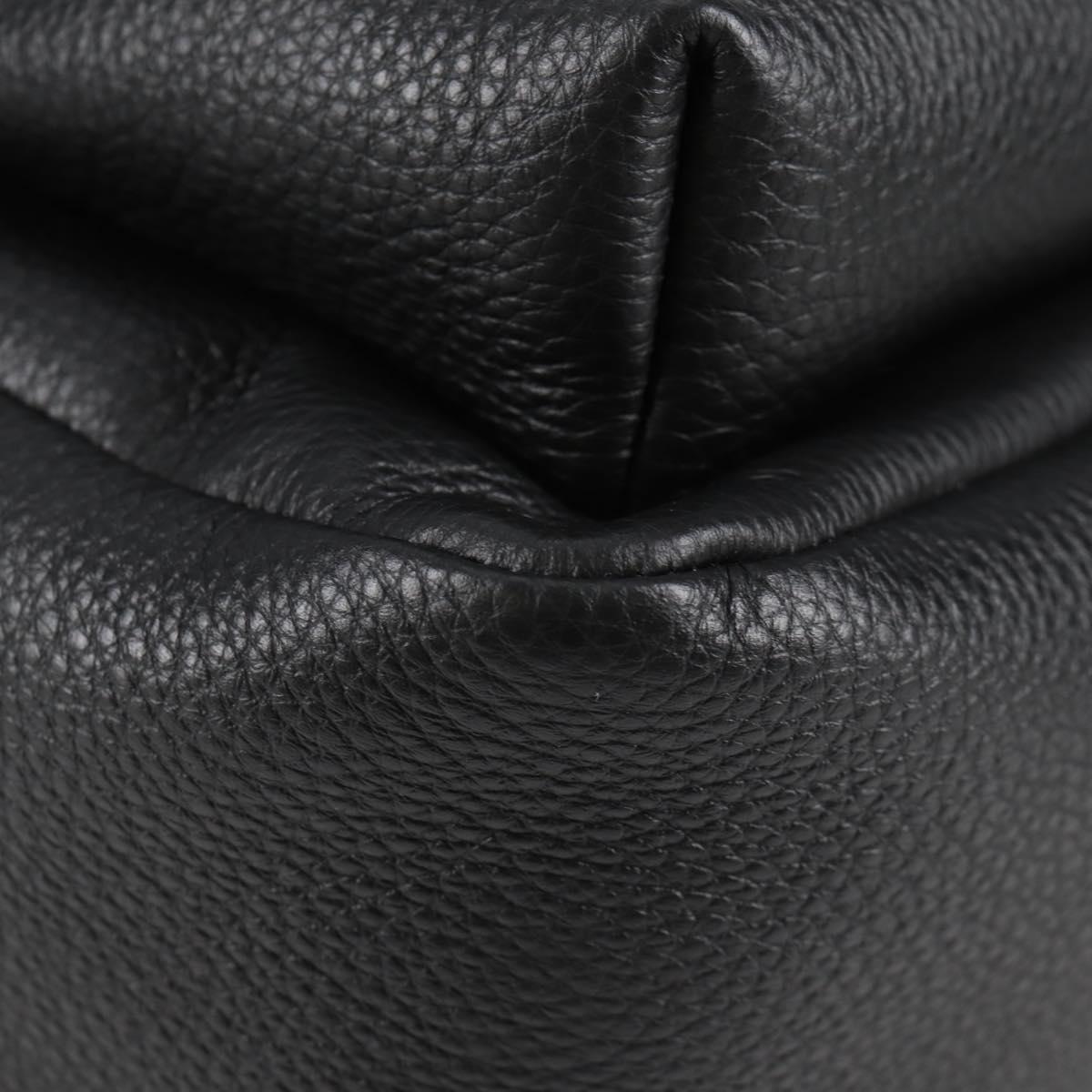 Versace Medusa Black Leather Backpack Bag (Pre-Owned)