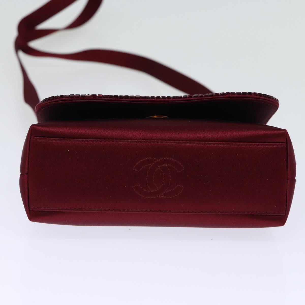 Chanel Pearl Bag Red Synthetic Shoulder Bag (Pre-Owned)