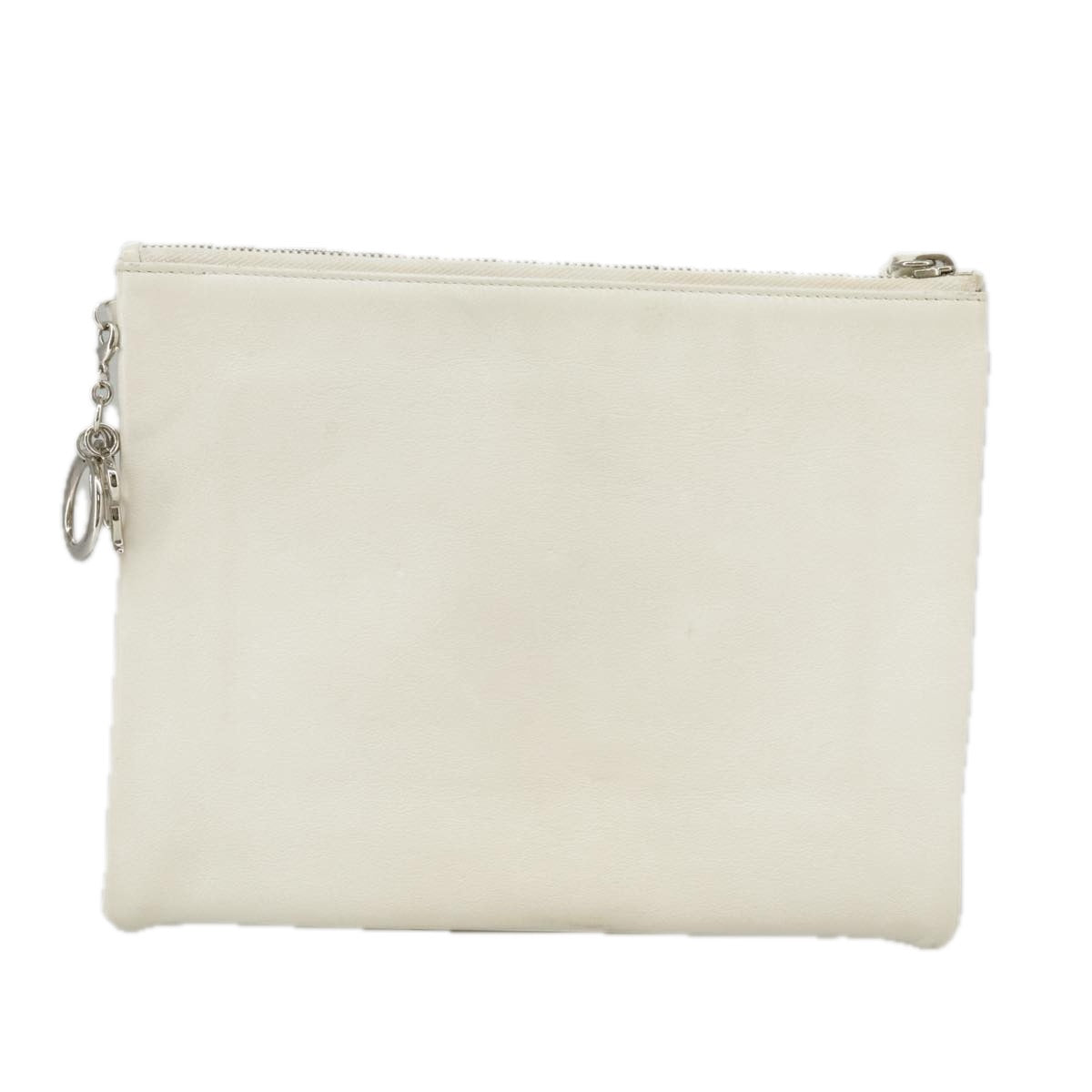 Dior Paradise White Leather Clutch Bag (Pre-Owned)