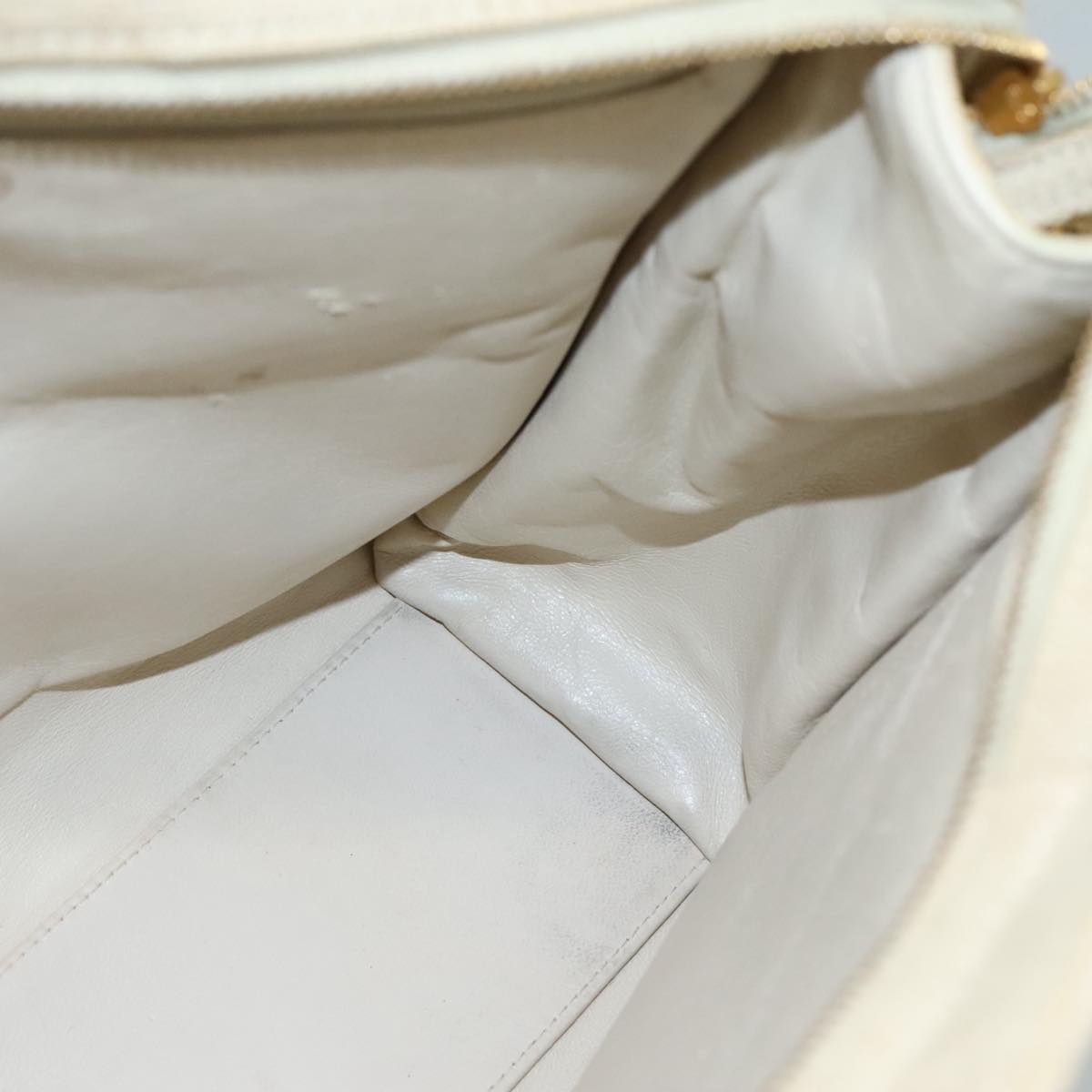 Chanel Quilted Ecru Canvas Tote Bag (Pre-Owned)