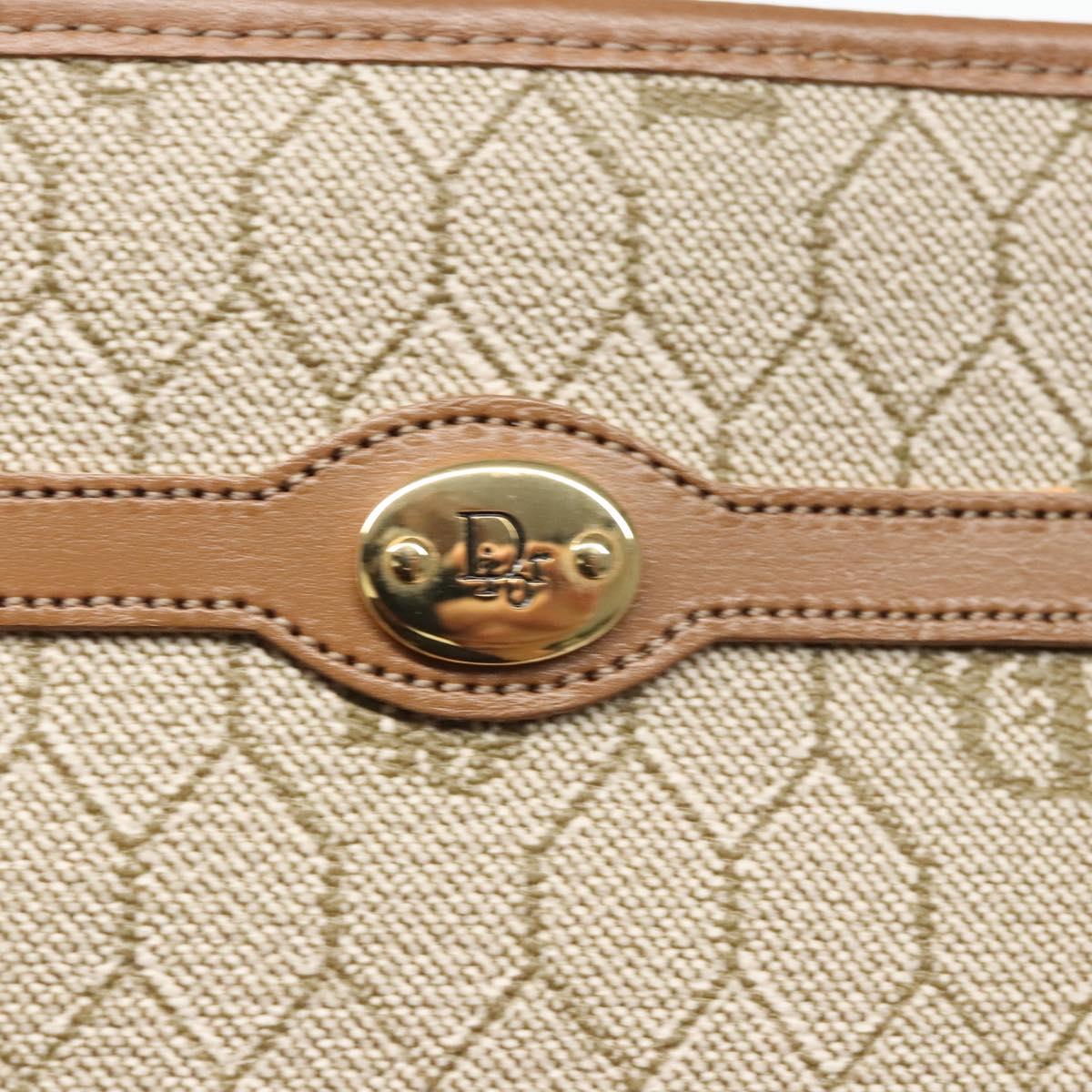 Dior Honeycomb Beige Canvas Clutch Bag (Pre-Owned)