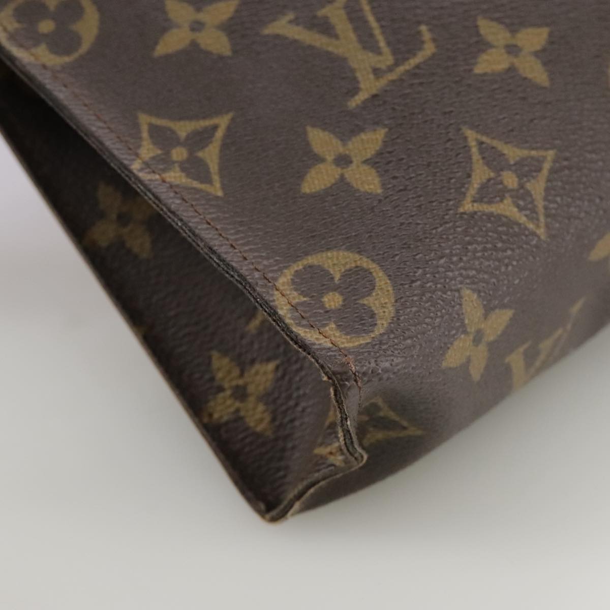 Louis Vuitton Trousse De Toilette Brown Canvas Clutch Bag (Pre-Owned)