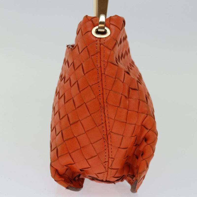 Bottega Veneta Orange Leather Shoulder Bag (Pre-Owned)