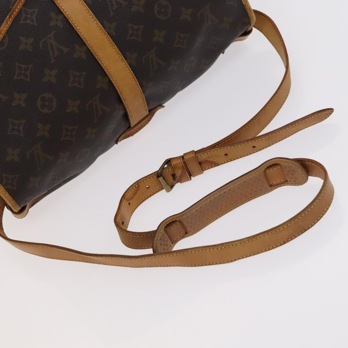 Louis Vuitton Saumur 35 Brown Canvas Shoulder Bag (Pre-Owned)