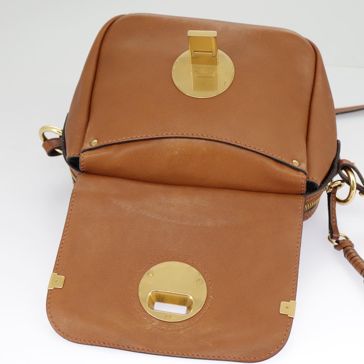 Chloé Indy Brown Leather Shoulder Bag (Pre-Owned)