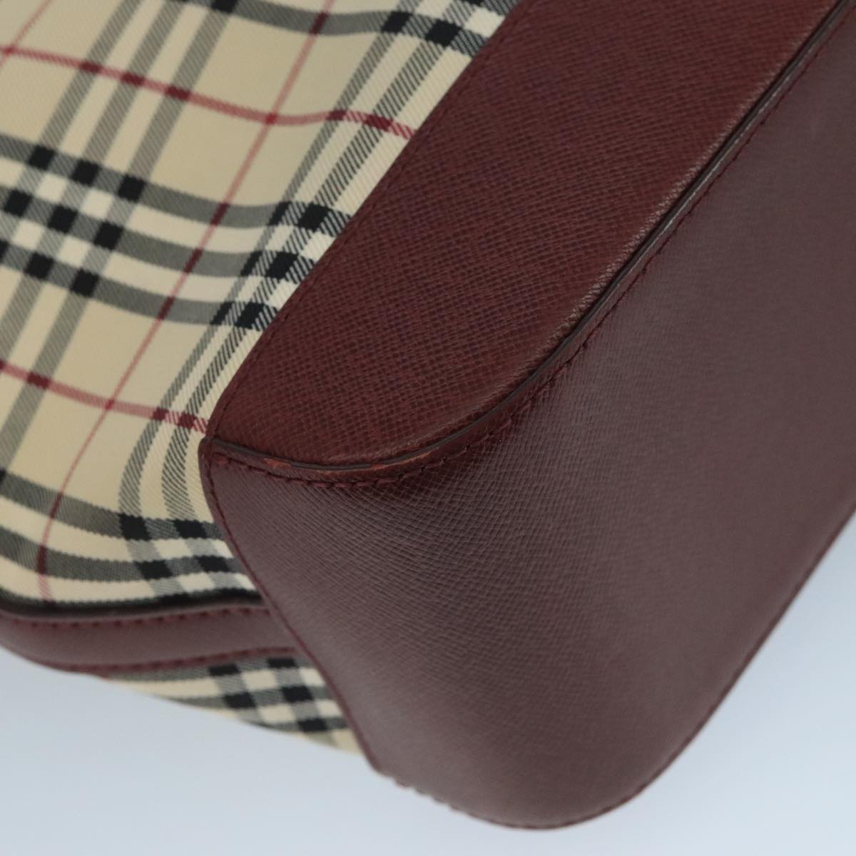 Burberry Nova Check Beige Canvas Tote Bag (Pre-Owned)