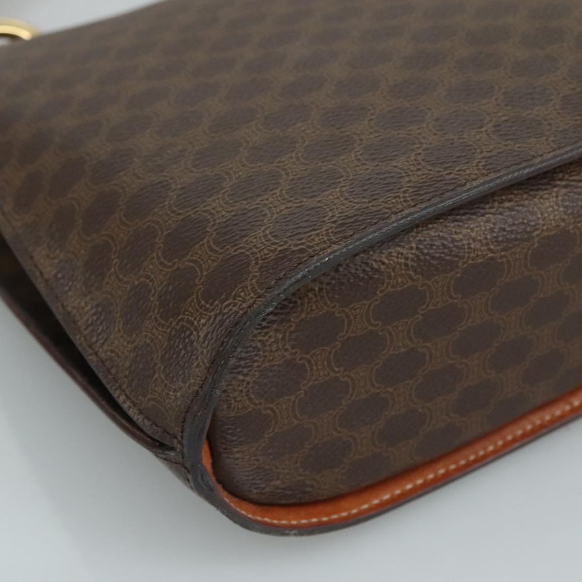 Céline Macadam Brown Canvas Handbag (Pre-Owned)