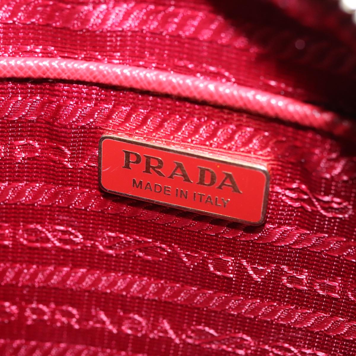 Prada Saffiano Red Leather Shoulder Bag (Pre-Owned)