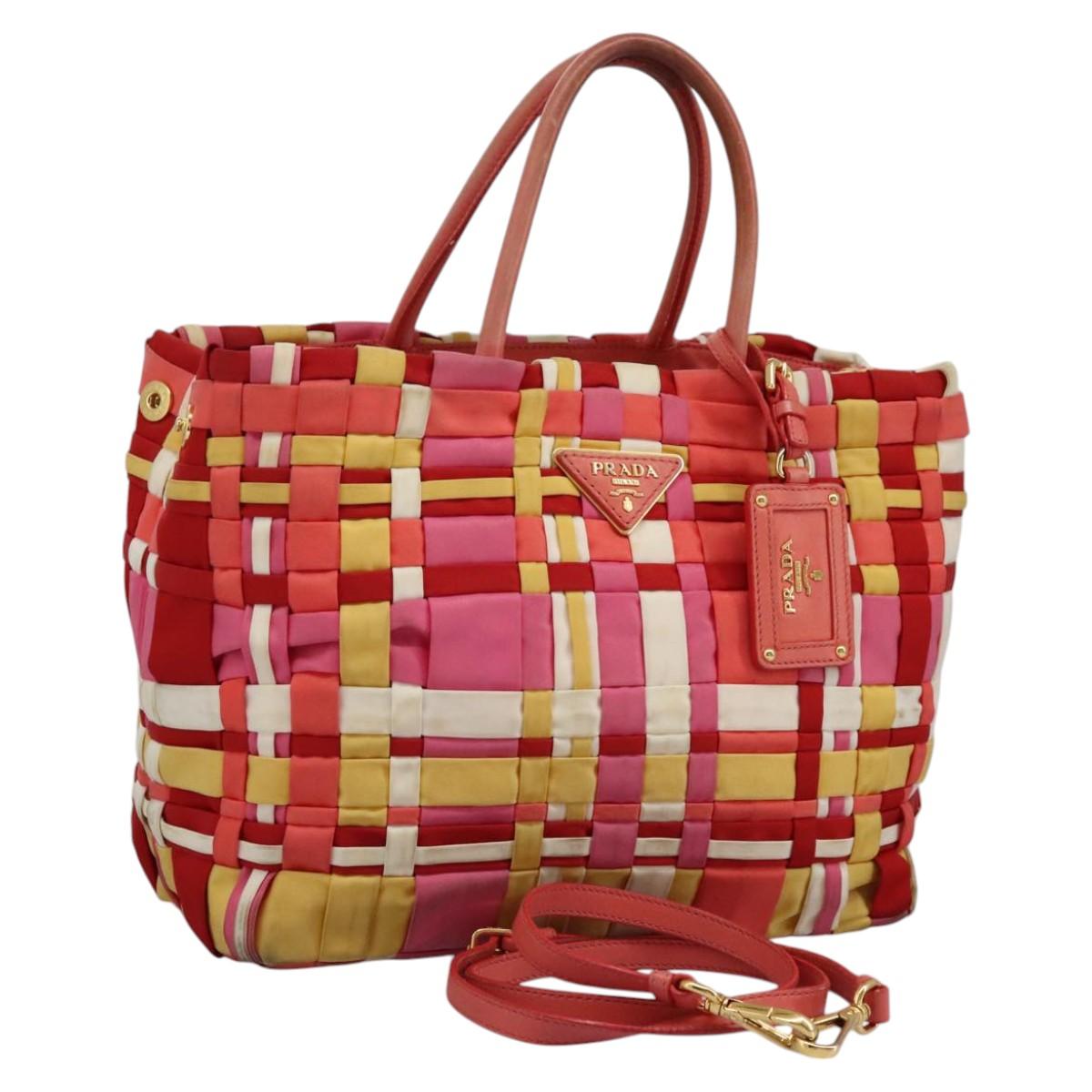 Prada Re-Nylon Red Synthetic Handbag (Pre-Owned)
