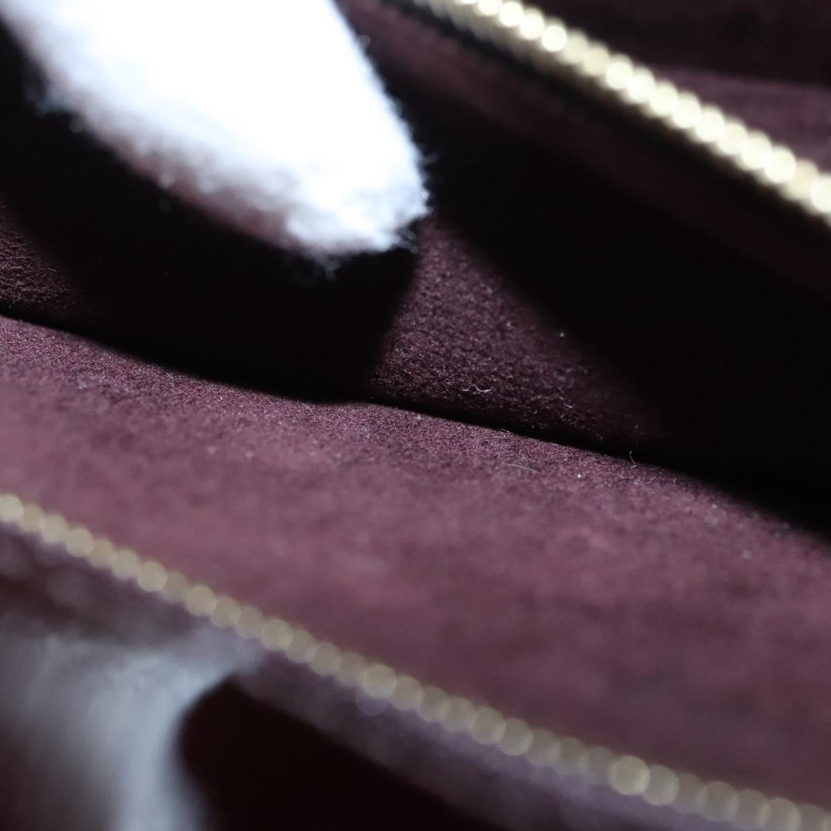 Louis Vuitton Monceau Burgundy Patent Leather Handbag (Pre-Owned)