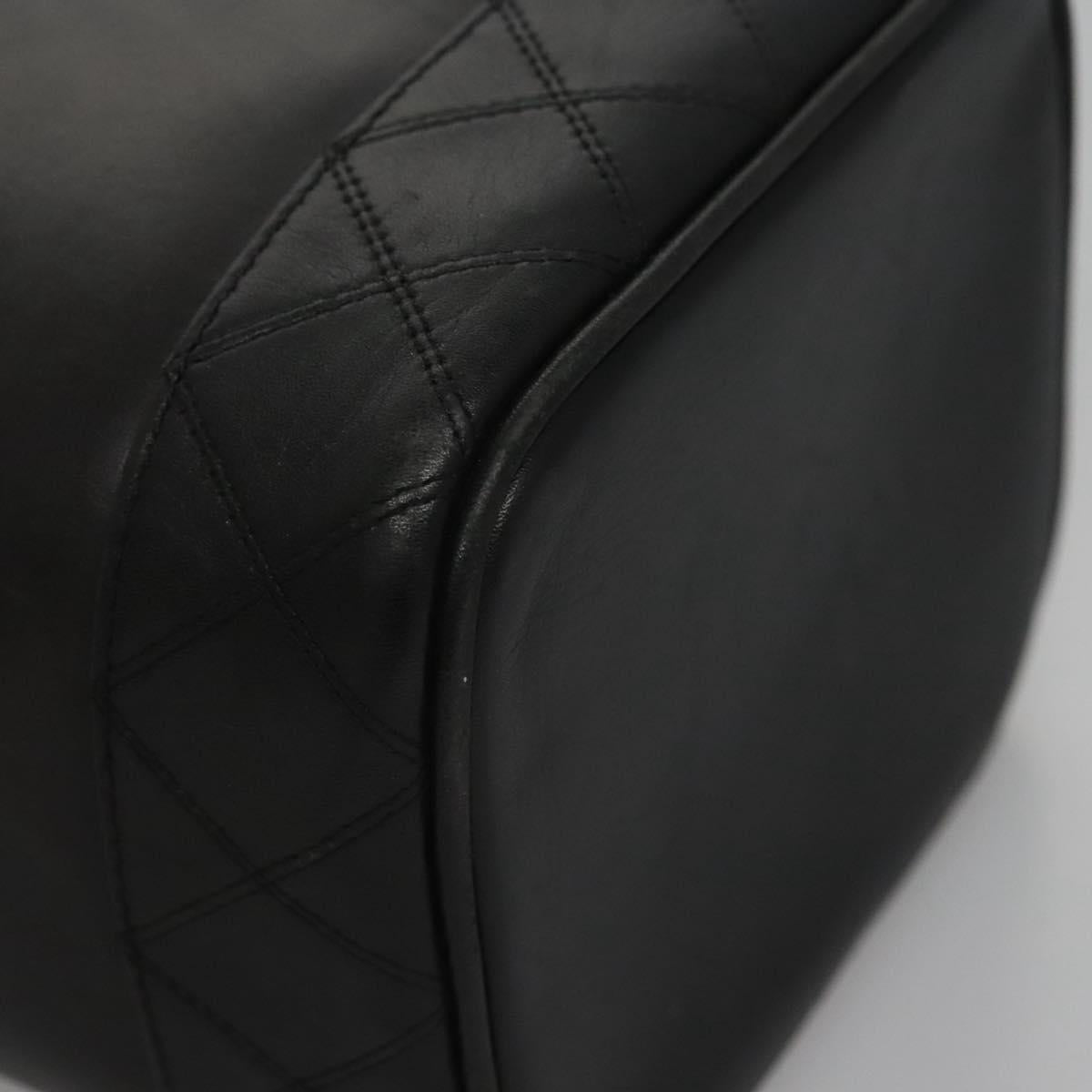 Chanel Vanity Black Leather Handbag (Pre-Owned)