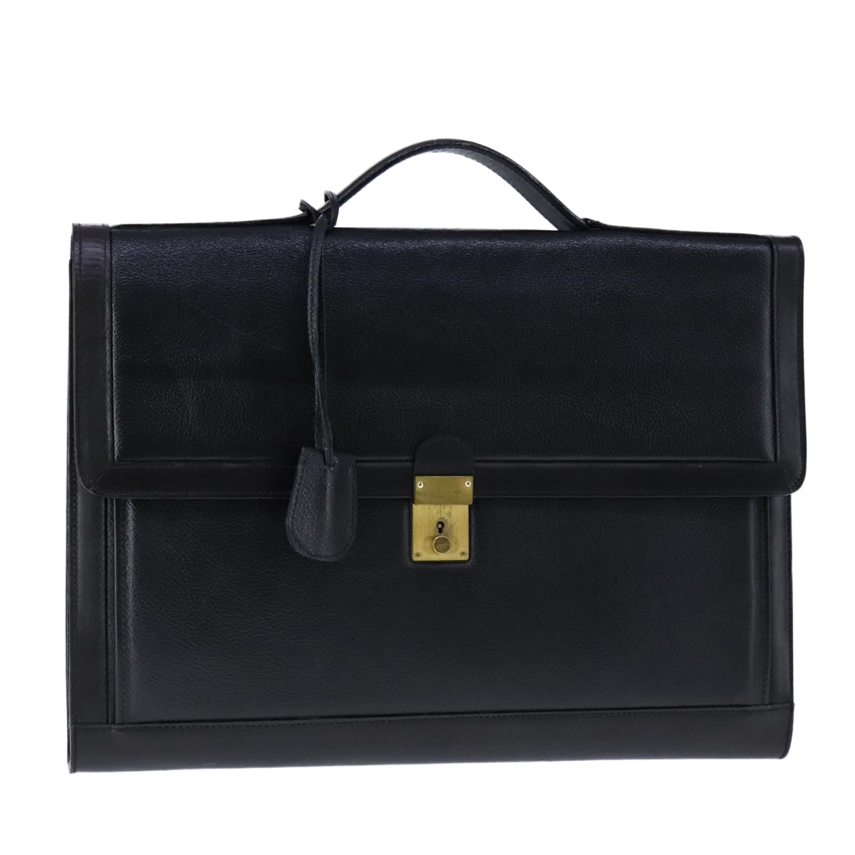 Bally Black Leather Briefcase Bag (Pre-Owned)