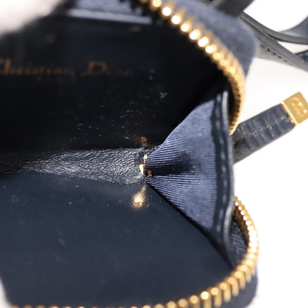 Dior Trotter Navy Canvas Wallet (Pre-Owned)