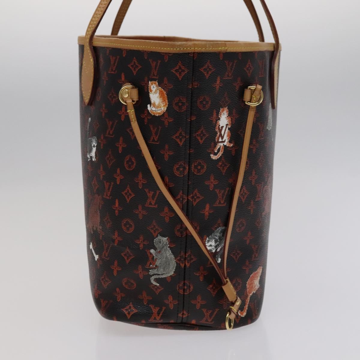Louis Vuitton Neverfull Mm Black Canvas Tote Bag (Pre-Owned)