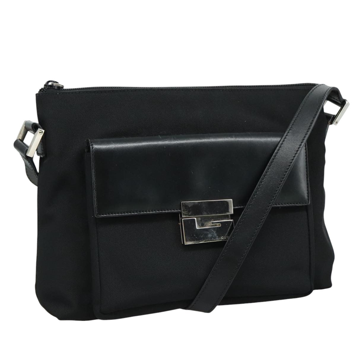 Gucci Black Synthetic Shoulder Bag (Pre-Owned)
